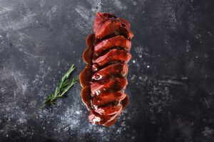 Loin Backstrap Steak Marinated