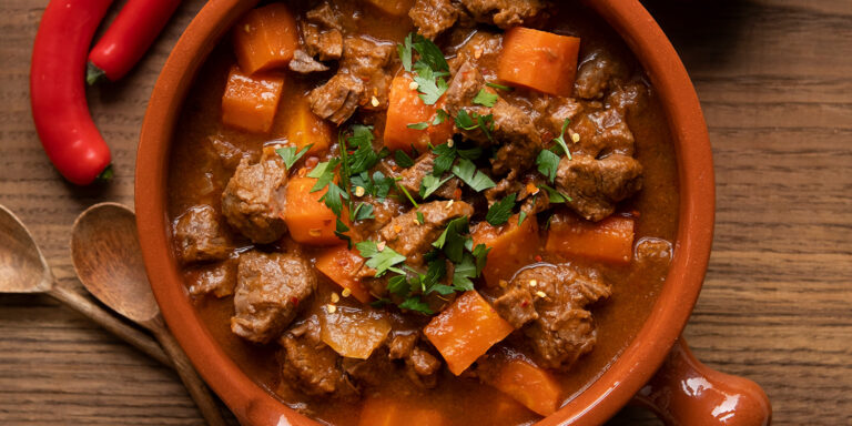 Classic french venison stew