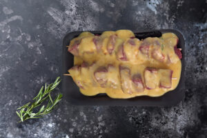 Venison Kebab Marinated Honey Mustard