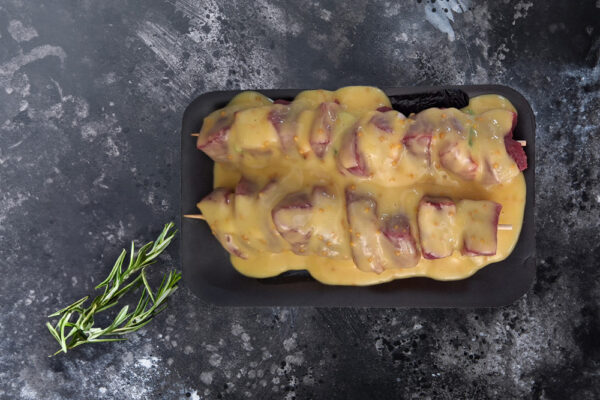 Venison Kebab Marinated Honey Mustard